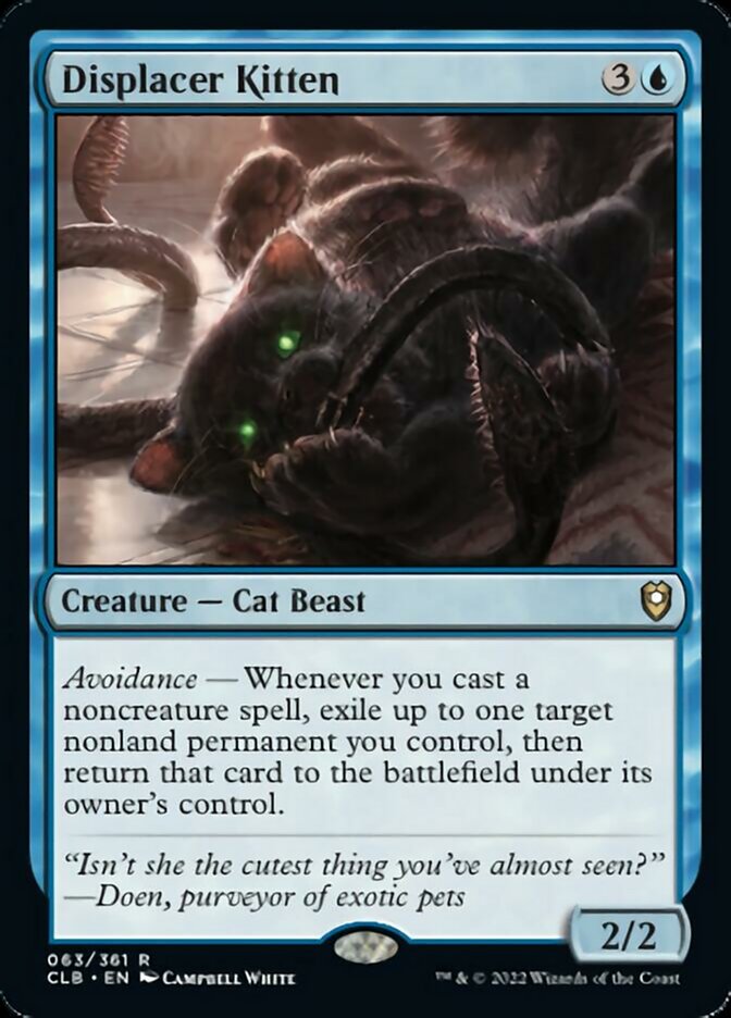 Displacer Kitten [Commander Legends: Battle for Baldur's Gate] | Lots Moore NSW