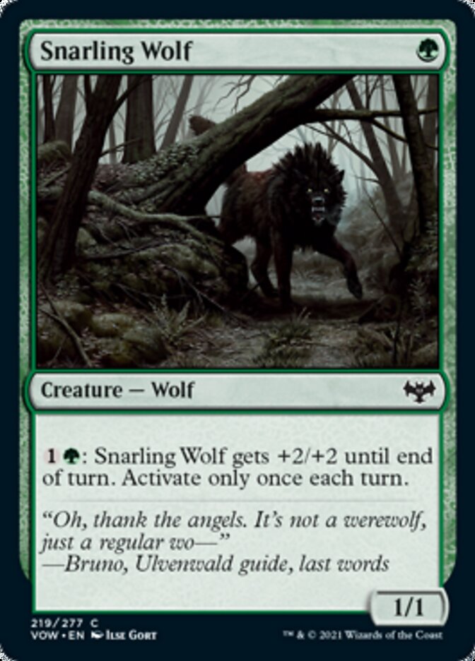 Snarling Wolf [Innistrad: Crimson Vow] | Lots Moore NSW