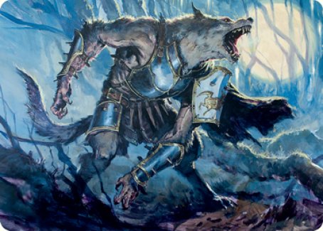 Moonrage Brute Art Card [Innistrad: Midnight Hunt Art Series] | Lots Moore NSW