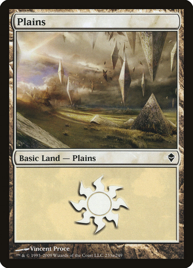 Plains (233a) [Zendikar] | Lots Moore NSW