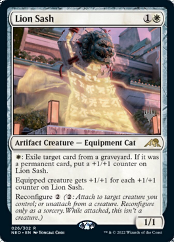 Lion Sash (Promo Pack) [Kamigawa: Neon Dynasty Promos] | Lots Moore NSW