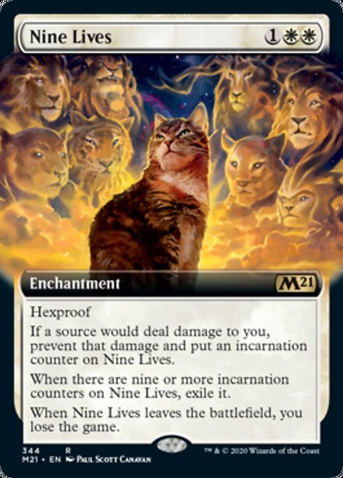 Nine Lives (Extended Art) [Core Set 2021] | Lots Moore NSW