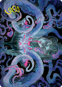 Demonic Bargain Art Card (Gold-Stamped Signature) [Innistrad: Crimson Vow Art Series] | Lots Moore NSW
