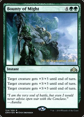 Bounty of Might [Guilds of Ravnica Promos] | Lots Moore NSW
