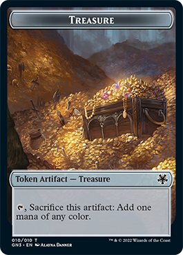 Zombie // Treasure Double-Sided Token [Game Night: Free-for-All Tokens] | Lots Moore NSW