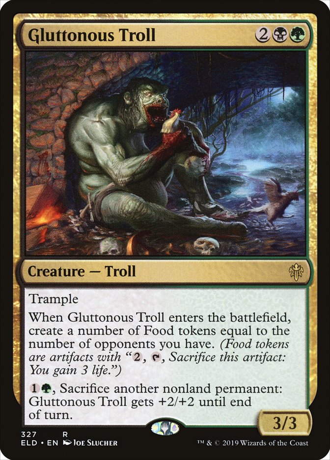 Gluttonous Troll [Throne of Eldraine] | Lots Moore NSW