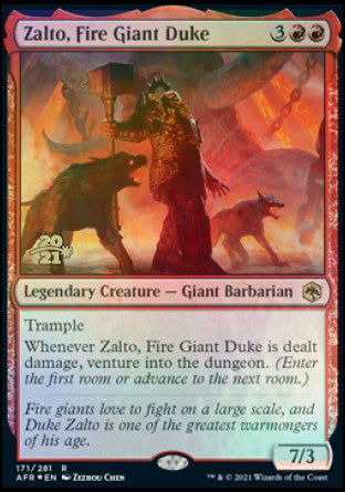 Zalto, Fire Giant Duke [Dungeons & Dragons: Adventures in the Forgotten Realms Prerelease Promos] | Lots Moore NSW