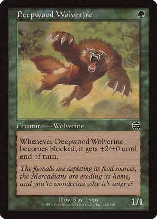 Deepwood Wolverine [Mercadian Masques] | Lots Moore NSW