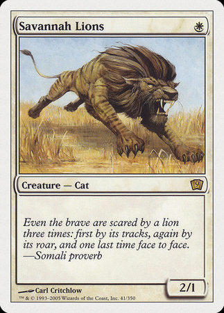 Savannah Lions [Ninth Edition] | Lots Moore NSW