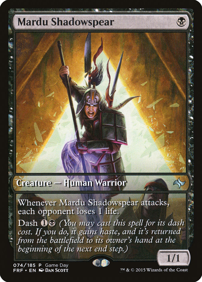 Mardu Shadowspear (Game Day) [Fate Reforged Promos] | Lots Moore NSW