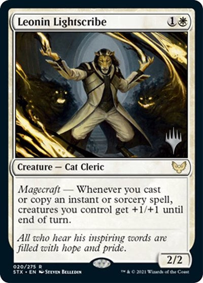 Leonin Lightscribe (Promo Pack) [Strixhaven: School of Mages Promos] | Lots Moore NSW