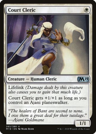 Court Cleric [Core Set 2019] | Lots Moore NSW