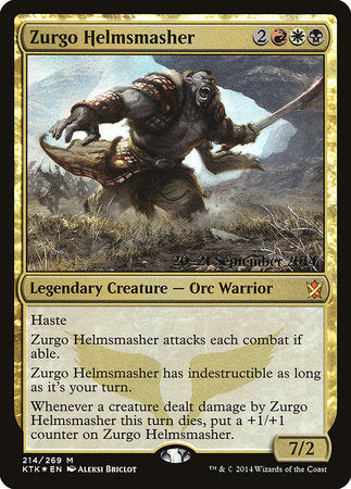 Zurgo Helmsmasher [Khans of Tarkir Promos] | Lots Moore NSW