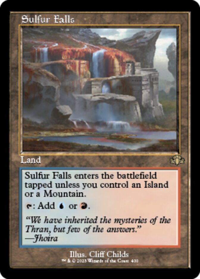 Sulfur Falls (Retro) [Dominaria Remastered] | Lots Moore NSW