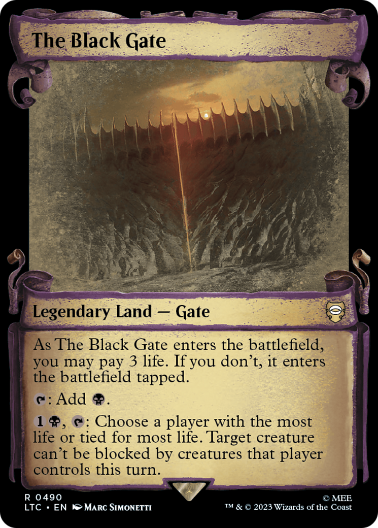 The Black Gate [The Lord of the Rings: Tales of Middle-Earth Commander Showcase Scrolls] | Lots Moore NSW