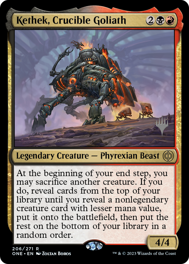 Kethek, Crucible Goliath (Promo Pack) [Phyrexia: All Will Be One Promos] | Lots Moore NSW