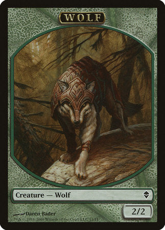 Wolf Token [Zendikar Tokens] | Lots Moore NSW