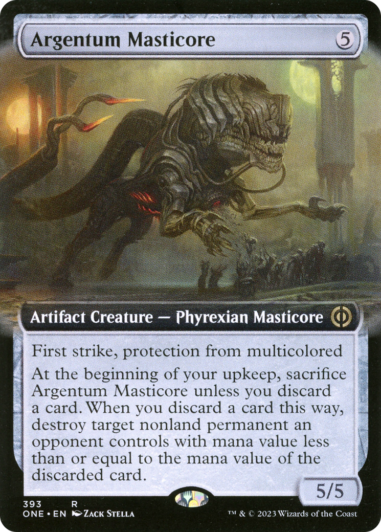 Argentum Masticore (Extended Art) [Phyrexia: All Will Be One] | Lots Moore NSW