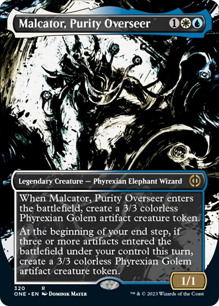 Malcator, Purity Overseer (Borderless Ichor) [Phyrexia: All Will Be One] | Lots Moore NSW