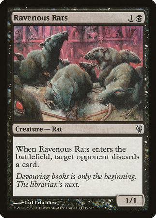 Ravenous Rats [Duel Decks: Izzet vs. Golgari] | Lots Moore NSW