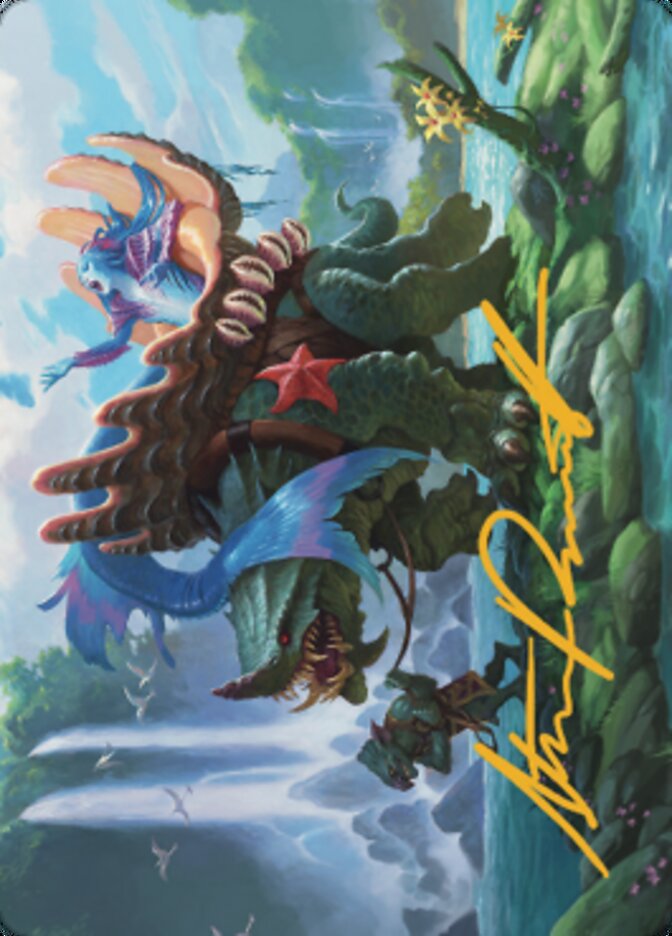 Vodalian Mindsinger Art Card (Gold-Stamped Signature) [Dominaria United Art Series] | Lots Moore NSW