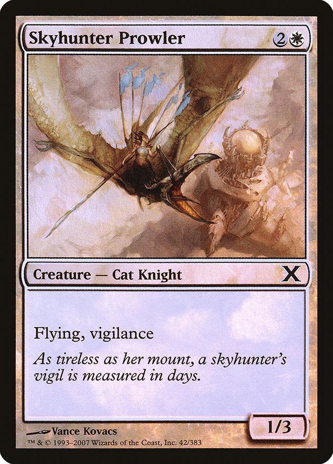 Skyhunter Prowler (Premium Foil) [Tenth Edition] | Lots Moore NSW