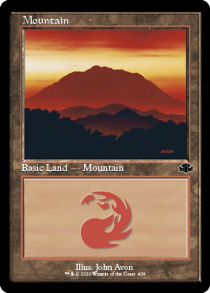 Mountain (409) (Retro) [Dominaria Remastered] | Lots Moore NSW