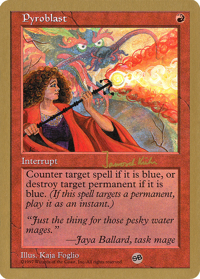 Pyroblast (Janosch Kuhn) (SB) [World Championship Decks 1997] | Lots Moore NSW