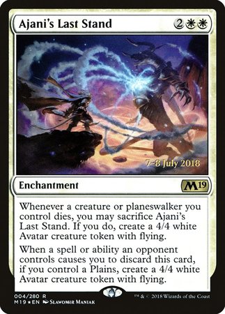 Ajani's Last Stand [Core Set 2019 Promos] | Lots Moore NSW