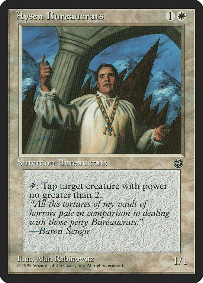 Aysen Bureaucrats (Baron Sengir Flavor Text) [Homelands] | Lots Moore NSW