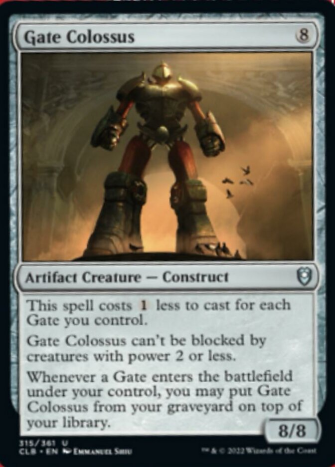Gate Colossus [Commander Legends: Battle for Baldur's Gate] | Lots Moore NSW