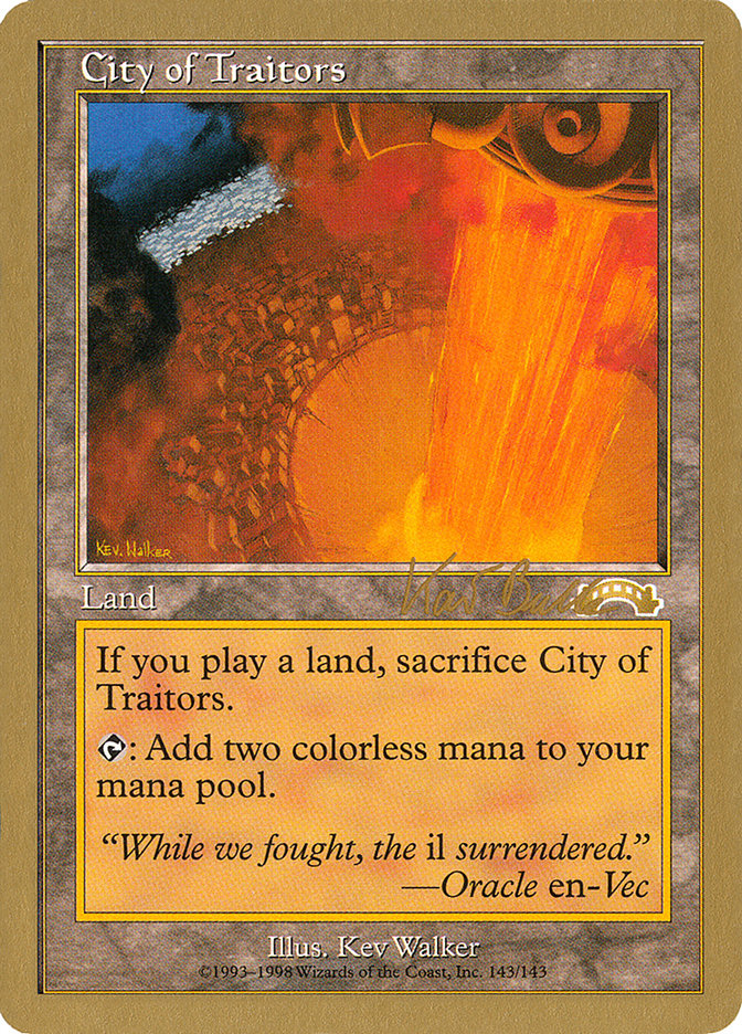 City of Traitors (Kai Budde) [World Championship Decks 1999] | Lots Moore NSW