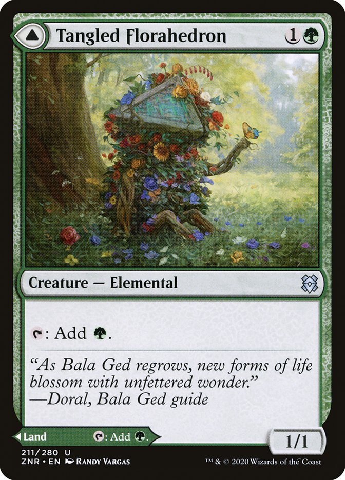 Tangled Florahedron // Tangled Vale [Zendikar Rising] | Lots Moore NSW