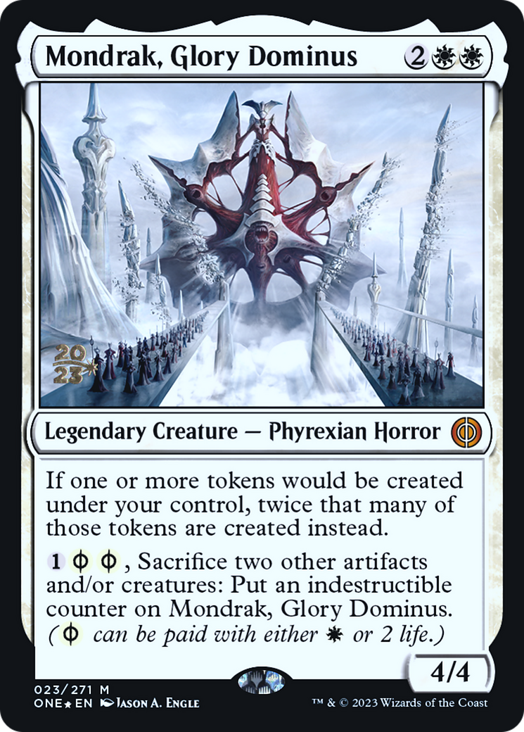 Mondrak, Glory Dominus [Phyrexia: All Will Be One Prerelease Promos] | Lots Moore NSW