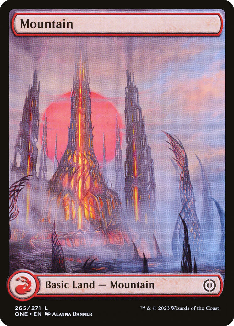 Mountain (265) (Full-Art) [Phyrexia: All Will Be One] | Lots Moore NSW