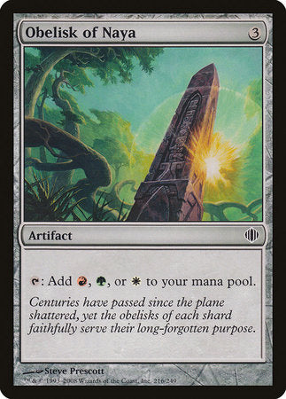 Obelisk of Naya [Shards of Alara] | Lots Moore NSW