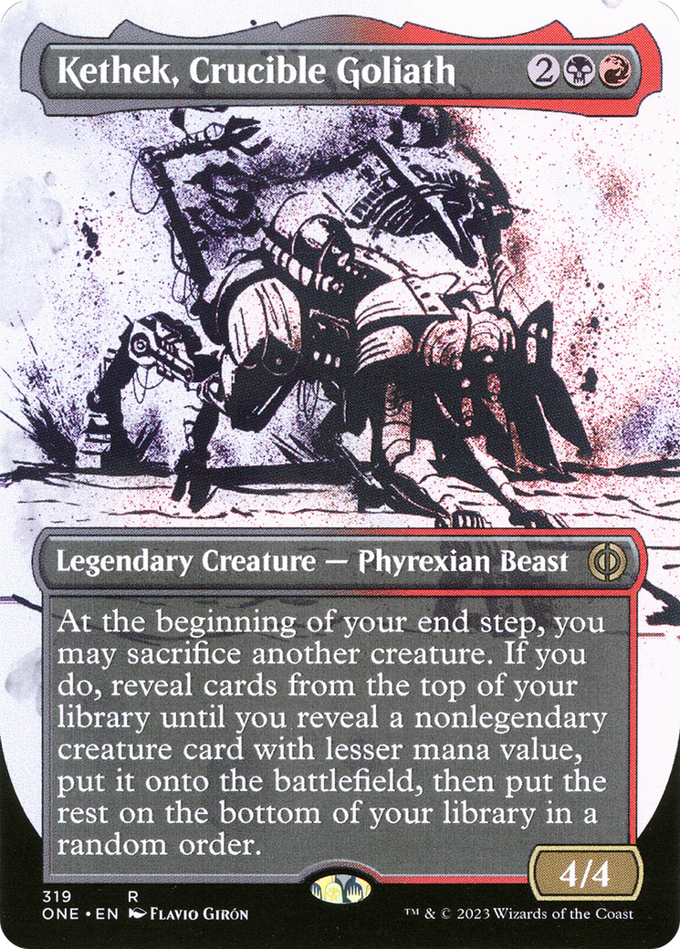 Kethek, Crucible Goliath (Borderless Ichor) [Phyrexia: All Will Be One] | Lots Moore NSW