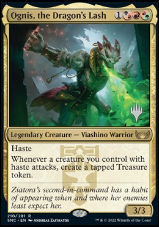 Ognis, the Dragon's Lash (Promo Pack) [Streets of New Capenna Promos] | Lots Moore NSW