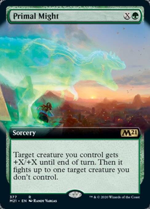 Primal Might (Extended Art) [Core Set 2021] | Lots Moore NSW