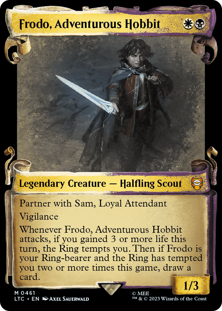 Frodo, Adventurous Hobbit [The Lord of the Rings: Tales of Middle-Earth Commander Showcase Scrolls] | Lots Moore NSW