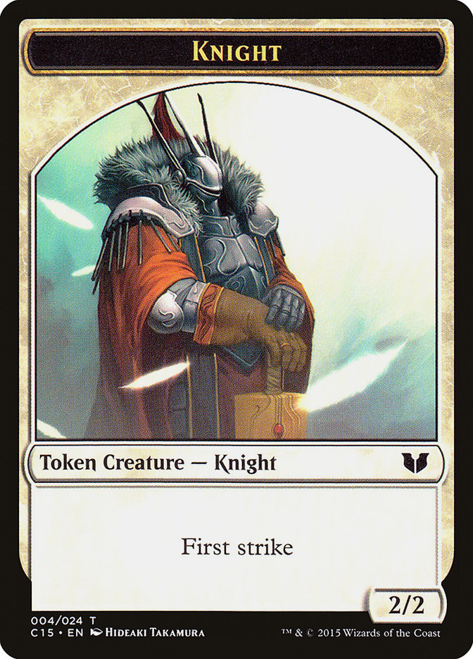 Knight (004) // Elemental Shaman Double-Sided Token [Commander 2015 Tokens] | Lots Moore NSW