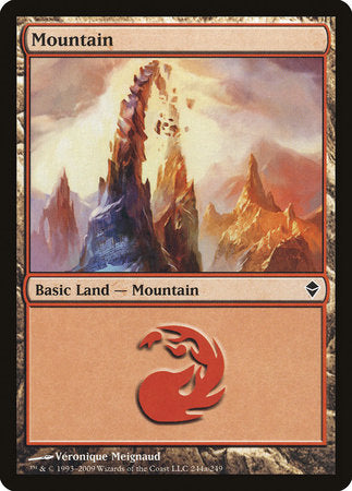 Mountain (244a) [Zendikar] | Lots Moore NSW