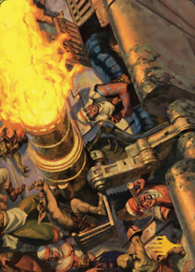 Mana Cannons Art Card (Gold-Stamped Signature) [Dominaria United Art Series] | Lots Moore NSW