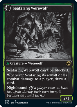 Suspicious Stowaway // Seafaring Werewolf [Innistrad: Double Feature] | Lots Moore NSW