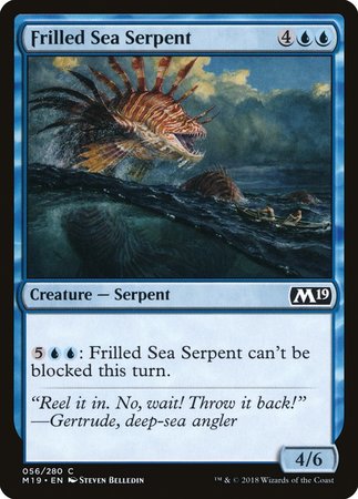 Frilled Sea Serpent [Core Set 2019] | Lots Moore NSW