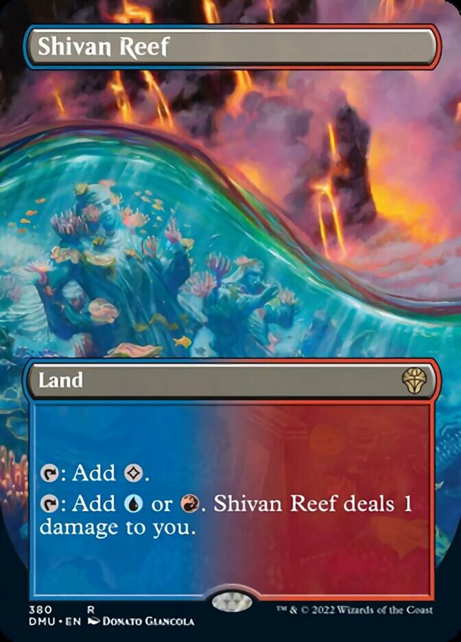 Shivan Reef (Borderless Alternate Art) [Dominaria United] | Lots Moore NSW