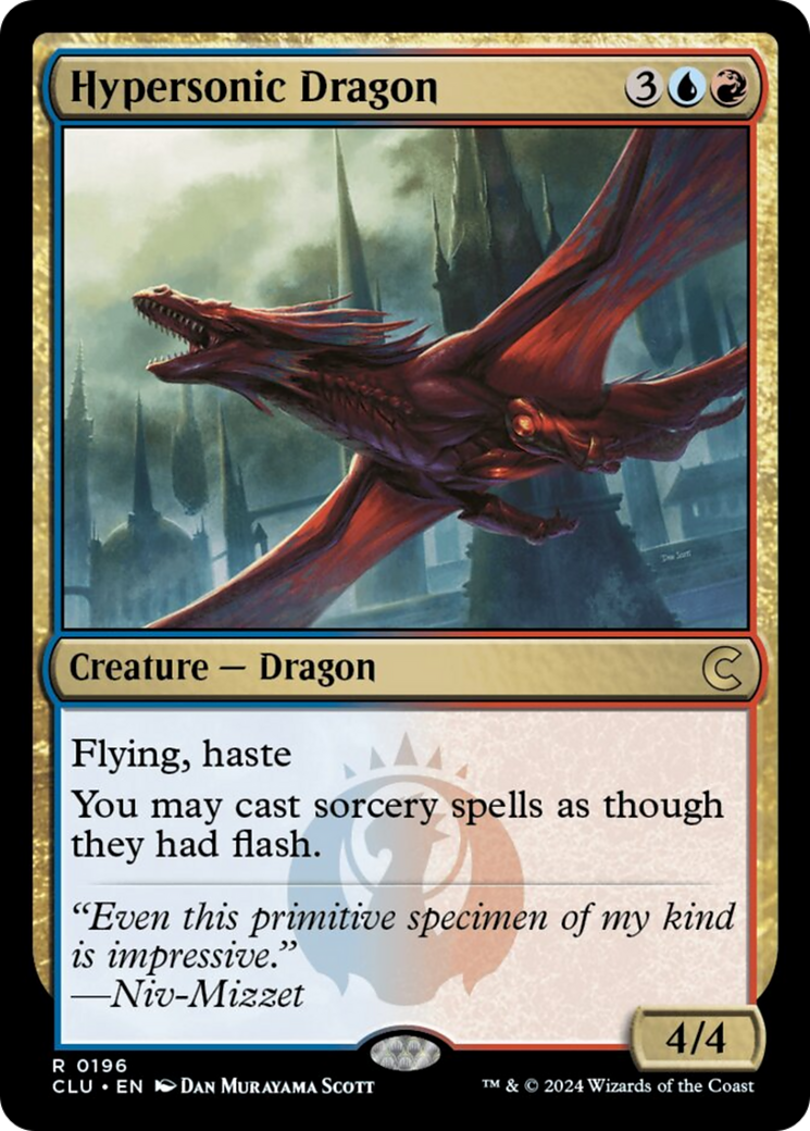 Hypersonic Dragon [Ravnica: Clue Edition] | Lots Moore NSW