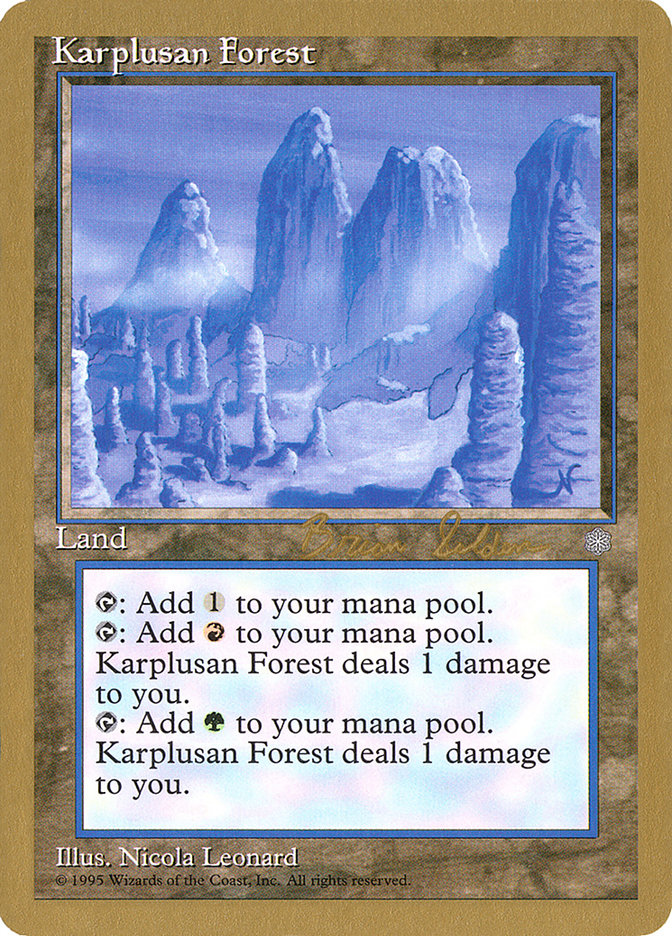 Karplusan Forest (Brian Selden) [World Championship Decks 1998] | Lots Moore NSW