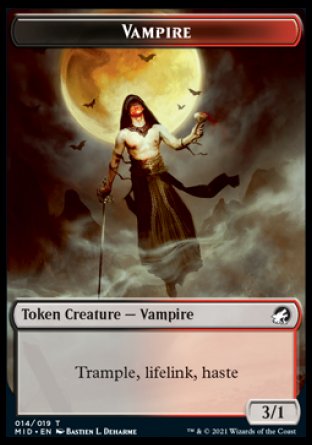 Vampire Token [Innistrad: Midnight Hunt Tokens] | Lots Moore NSW