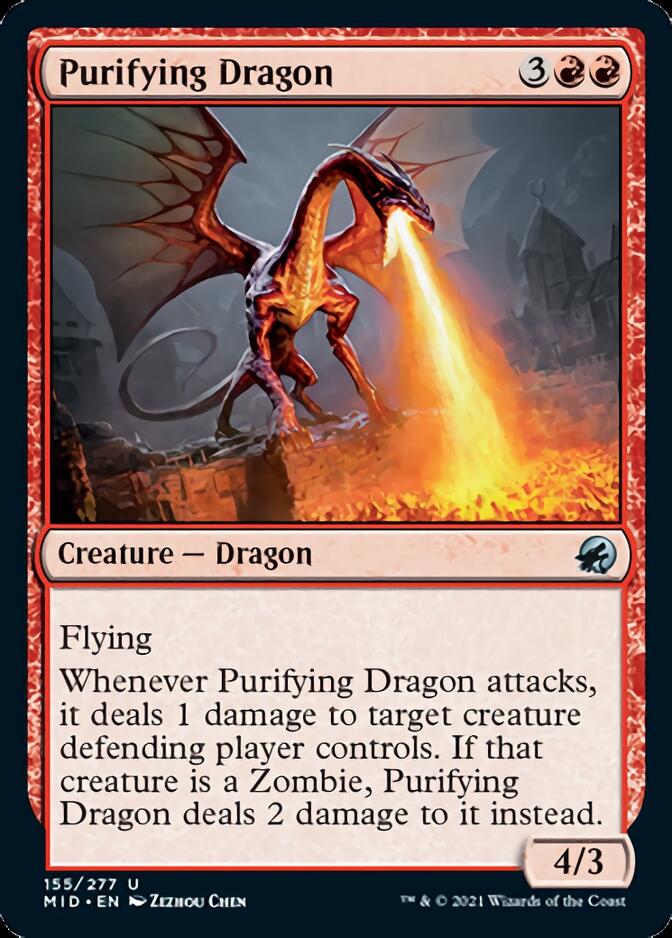 Purifying Dragon [Innistrad: Midnight Hunt] | Lots Moore NSW